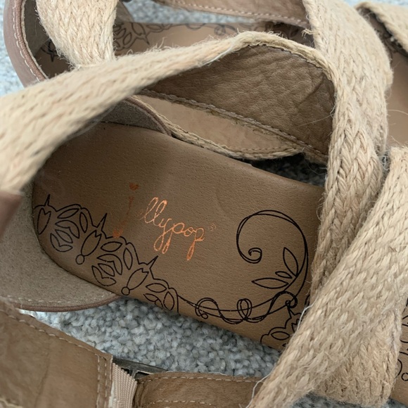 Jelly pop | Burlap strappy sandals - Picture 4 of 4